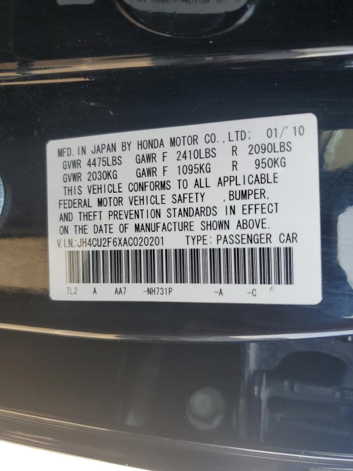 JH4CU2F6XAC020201 2010 Acura Tsx