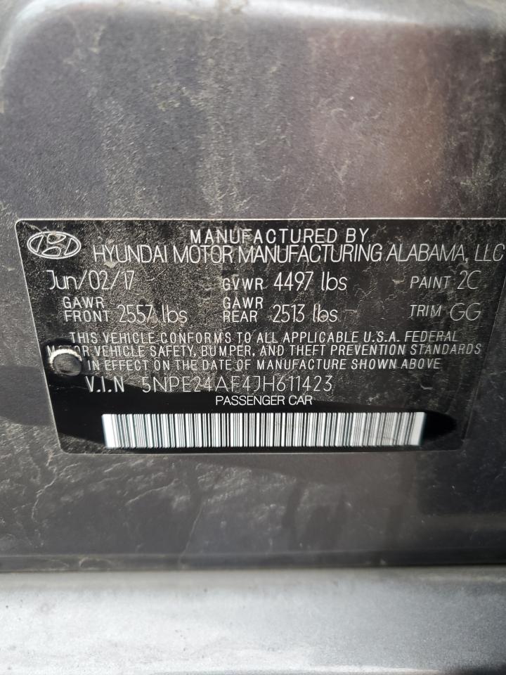 5NPE24AF4JH611423 2017 Hyundai Sonata Se