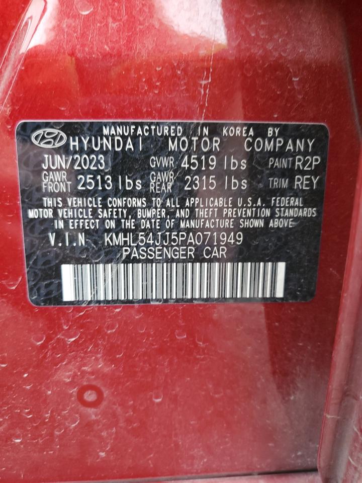 2023 Hyundai Sonata Hybrid VIN: KMHL54JJ5PA071949 Lot: 76076124