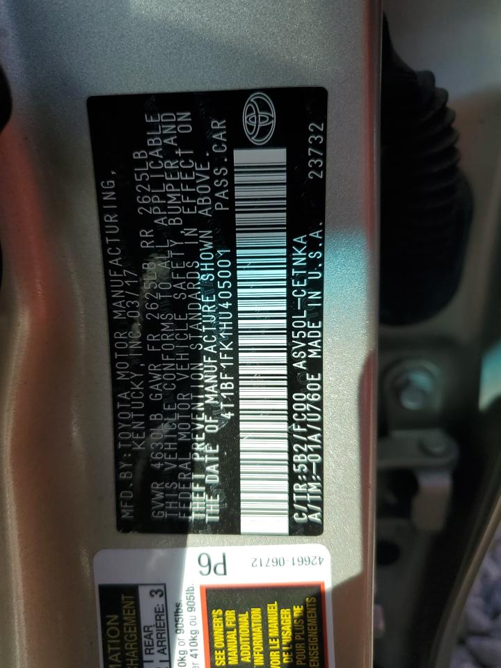 2017 Toyota Camry - Image 12