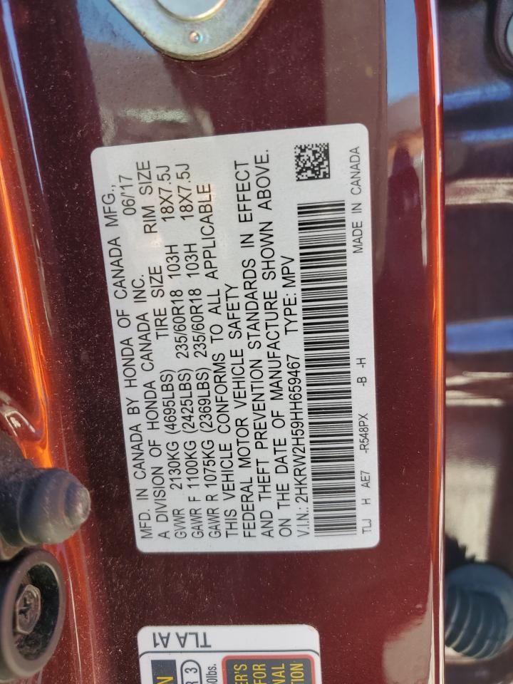 2HKRW2H59HH659467 2017 Honda Cr-V Ex