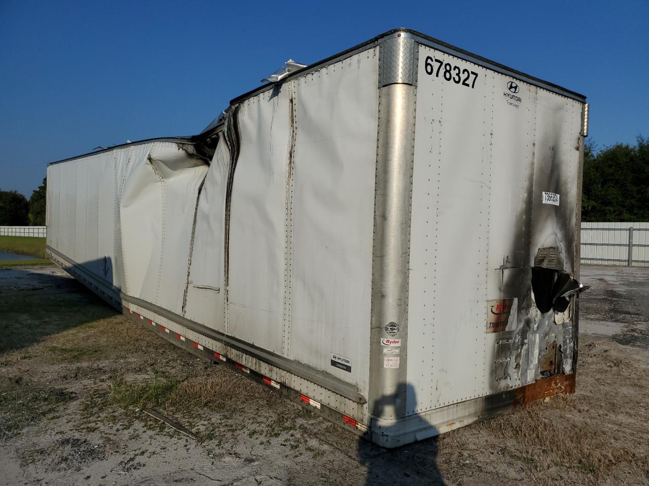2017 Hyundai Trailer de vânzare în Jacksonville, FL - Burn