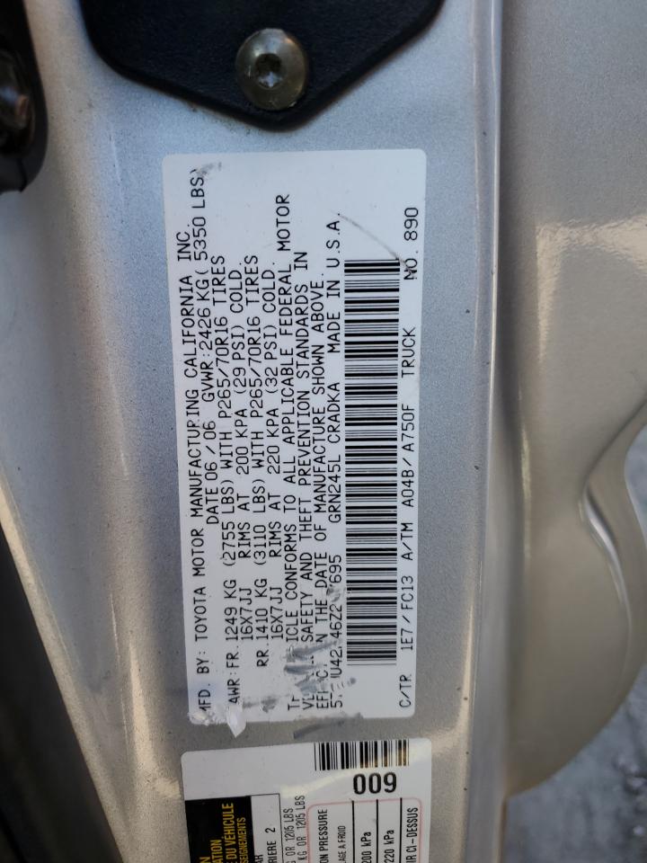 5TEUU42N46Z287695 2006 Toyota Tacoma Access Cab