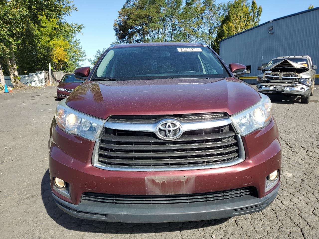 VIN 5TDDKRFH0ES022453 2014 TOYOTA HIGHLANDER no.5