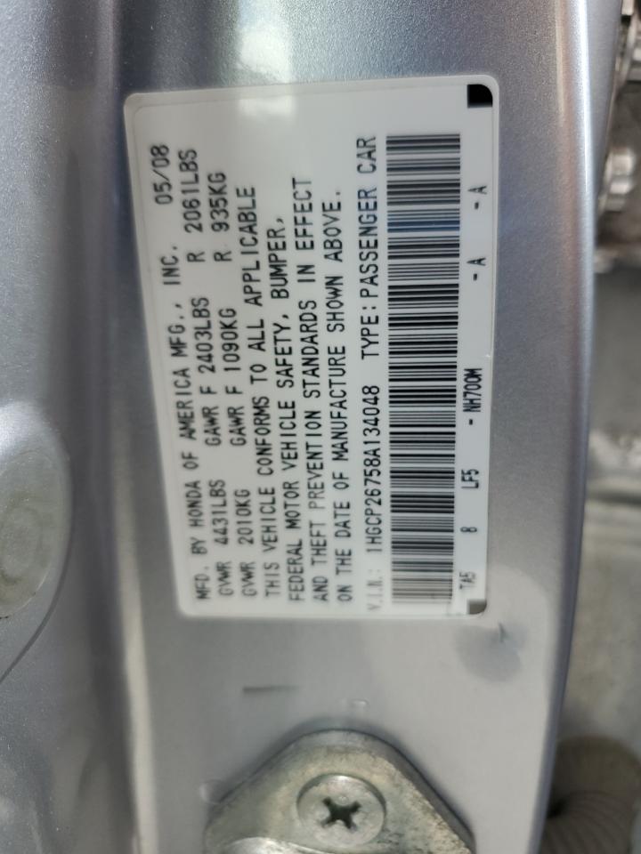 1HGCP26758A134048 2008 Honda Accord Ex