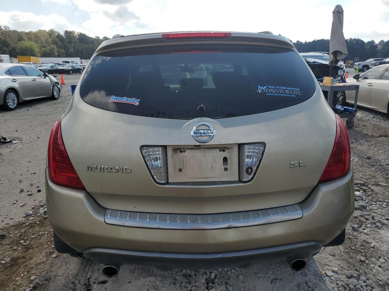 2006 Nissan Murano Sl VIN: JN8AZ08T66W410451 Lot: 78448274