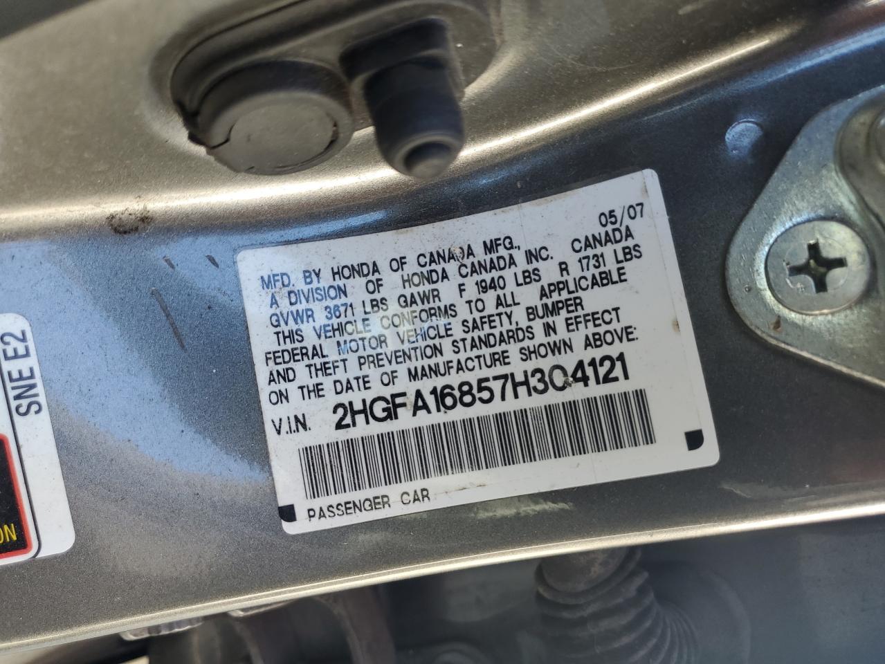 2007 Honda Civic - Image 14
