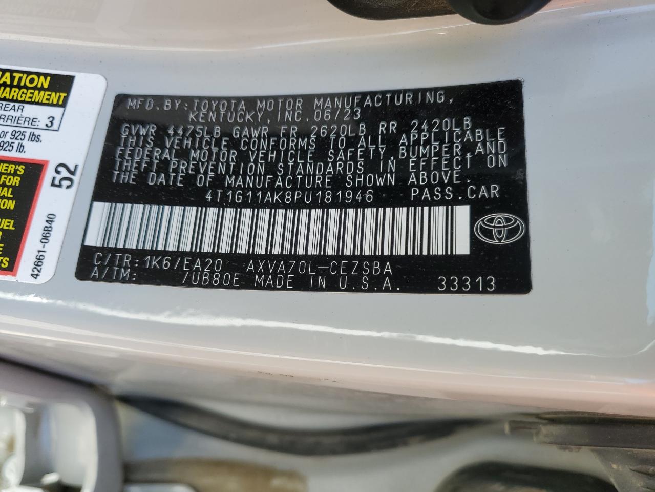 2023 Toyota Camry - Image 12