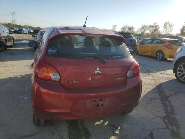 Hatchbacks MITSUBISHI MIRAGE 2015 Czerwony