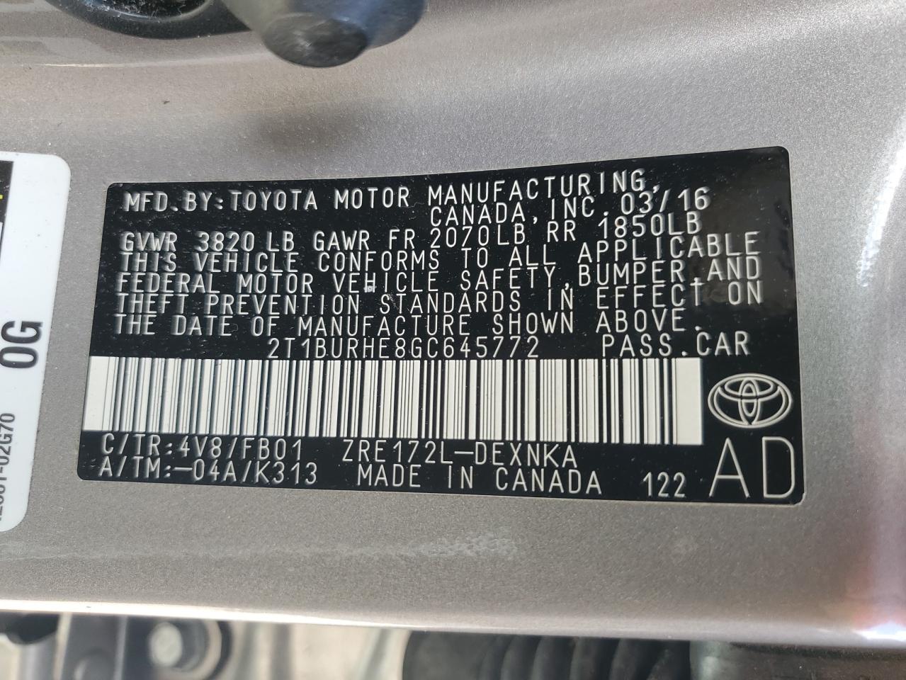 2016 Toyota Corolla - Image 13