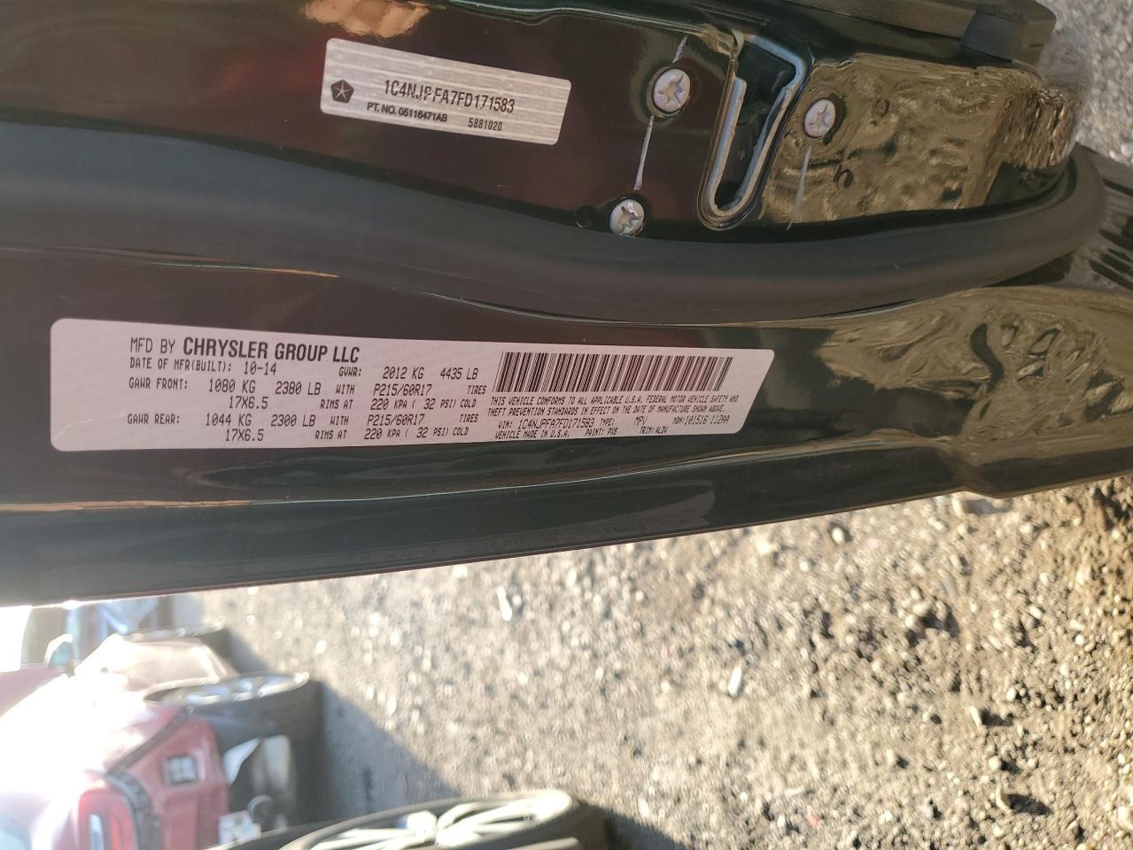 1C4NJPFA7FD171583 2015 Jeep Patriot Latitude