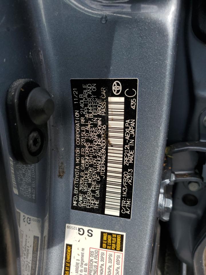 JTDEPMAE8N3003706 2022 TOYOTA COROLLA - Image 13