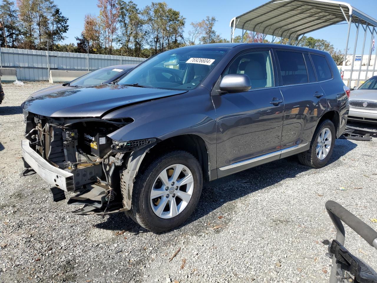 2012 Toyota Highlander Base VIN: 5TDBK3EH3CS124719 Lot: 76926604