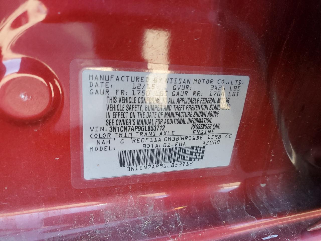 2016 Nissan Versa - Image 13