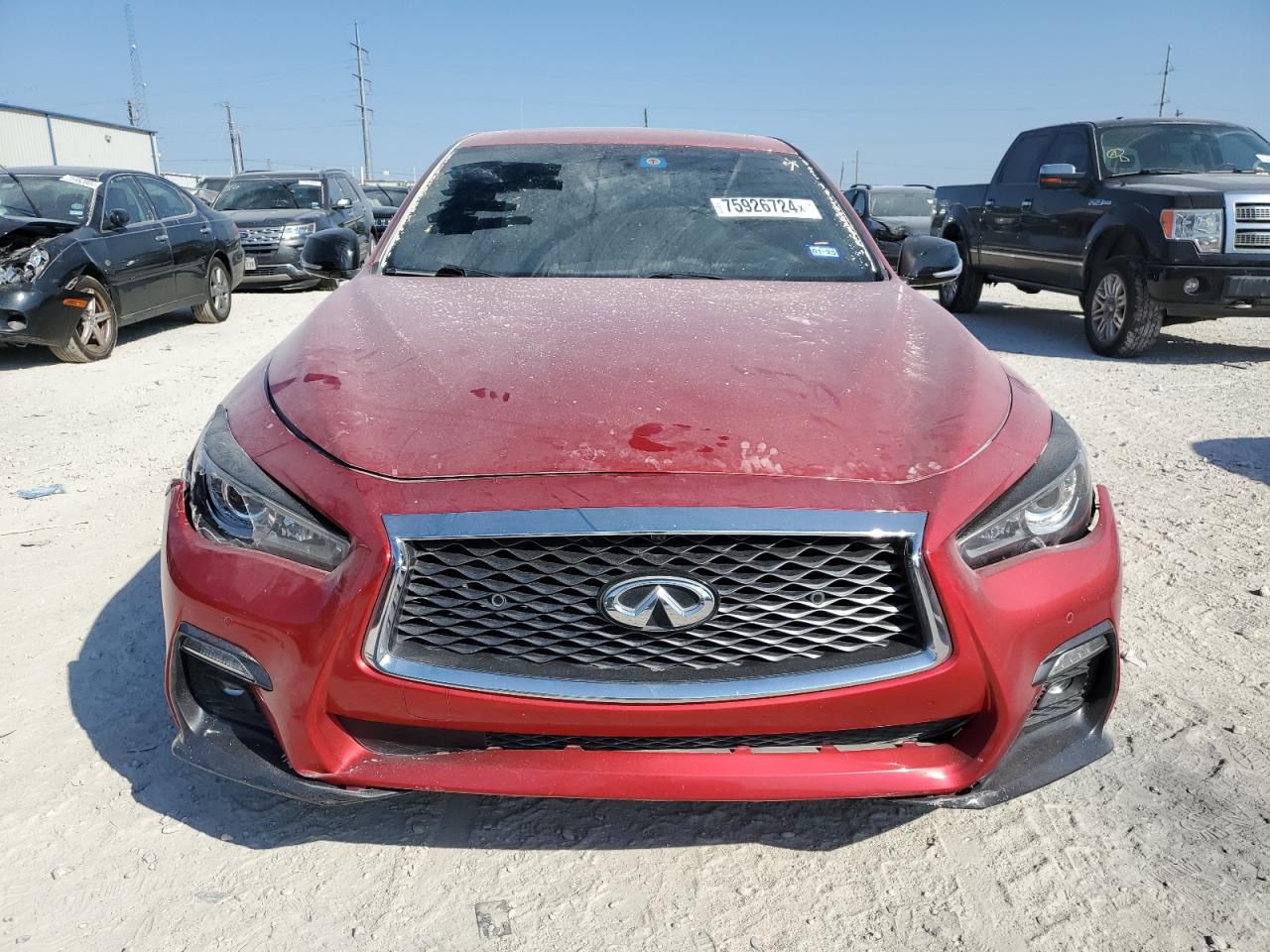 2019 Infiniti Q50 Red Sport 400 VIN: JN1FV7AP9KM780028 Lot: 75926724