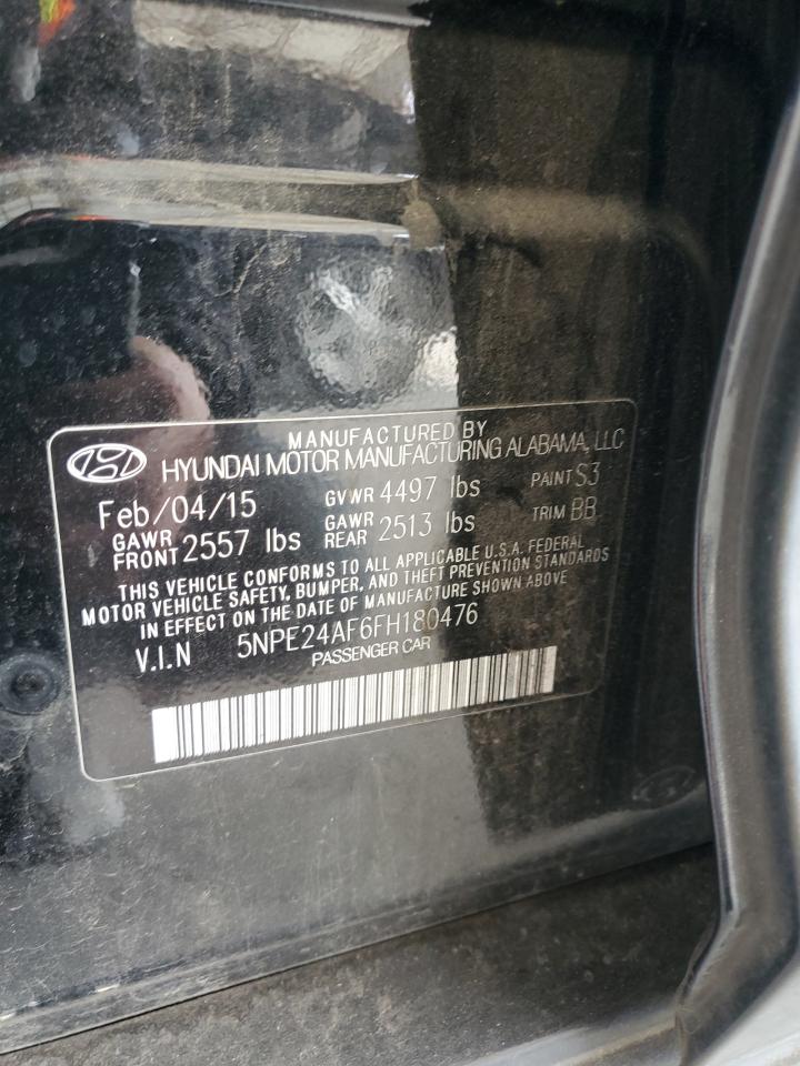 VIN 5NPE24AF6FH180476 2015 HYUNDAI SONATA no.12