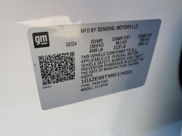 1G1ZE5STXRF174321 Chevrolet Malibu PRE 12