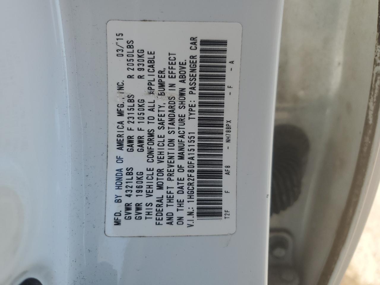 1HGCR2F80FA151551 2015 HONDA ACCORD - Image 13