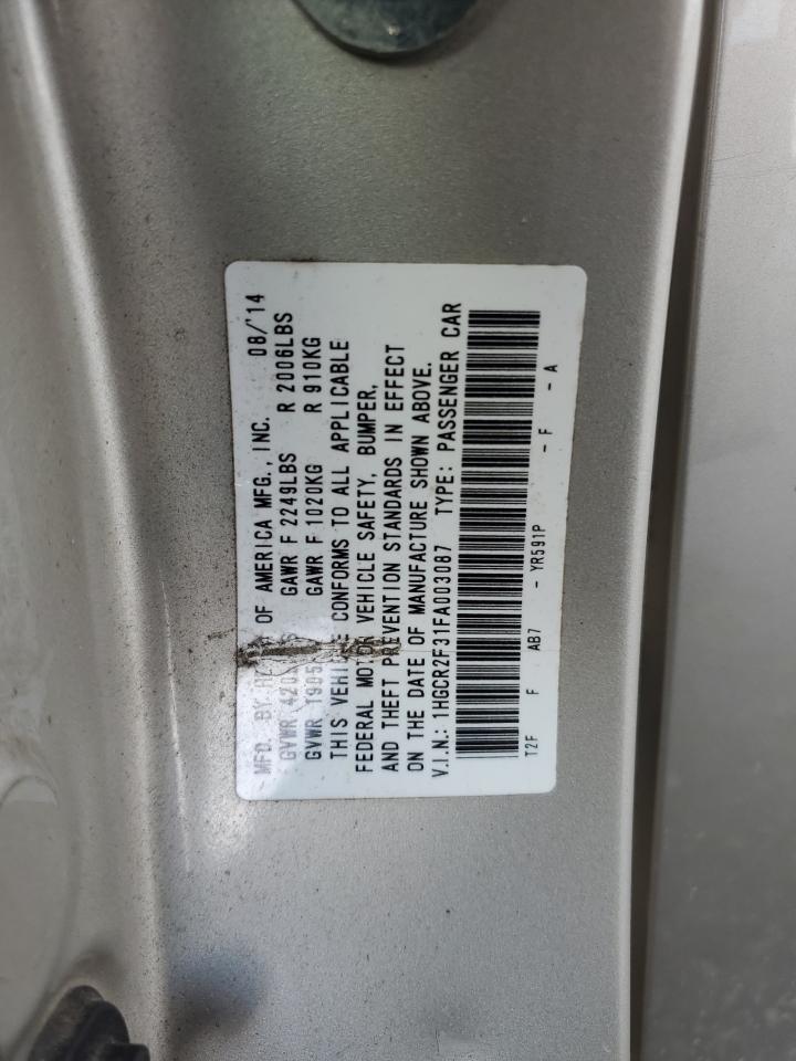 1HGCR2F31FA003087 2015 Honda Accord Lx