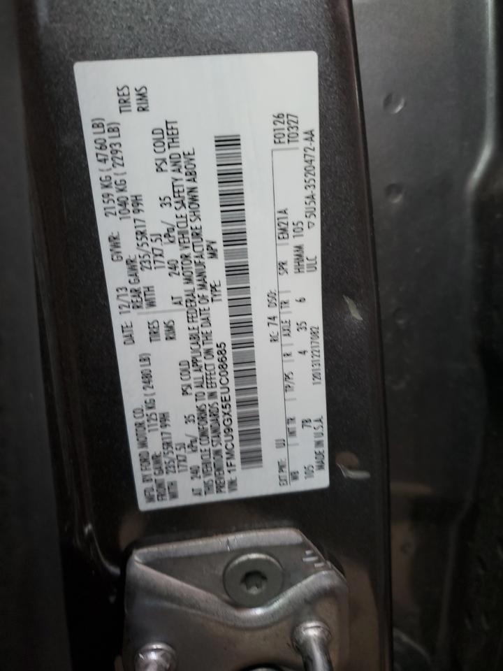 VIN 1FMCU9GX5EUC08685 2014 FORD ESCAPE no.13