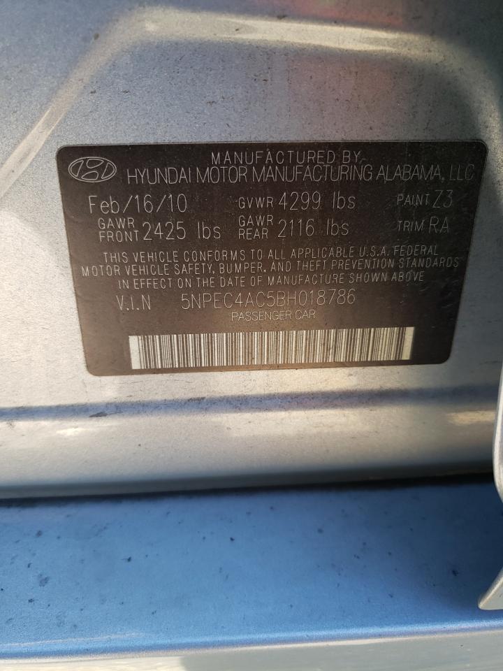 5NPEC4AC5BH018786 2011 Hyundai Sonata Se