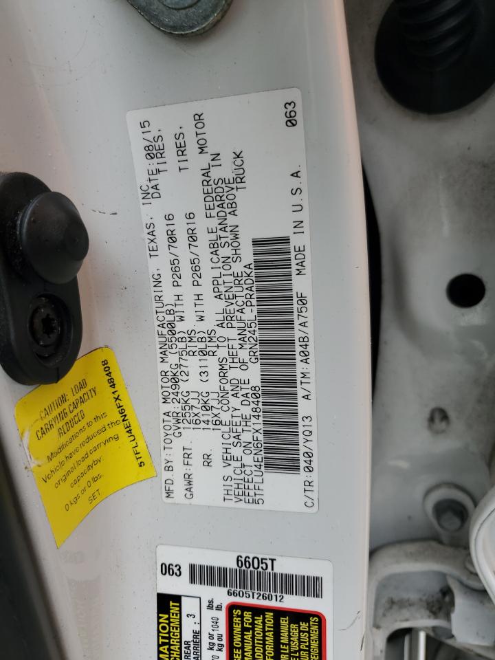 5TFLU4EN6FX148408 2015 Toyota Tacoma Double Cab