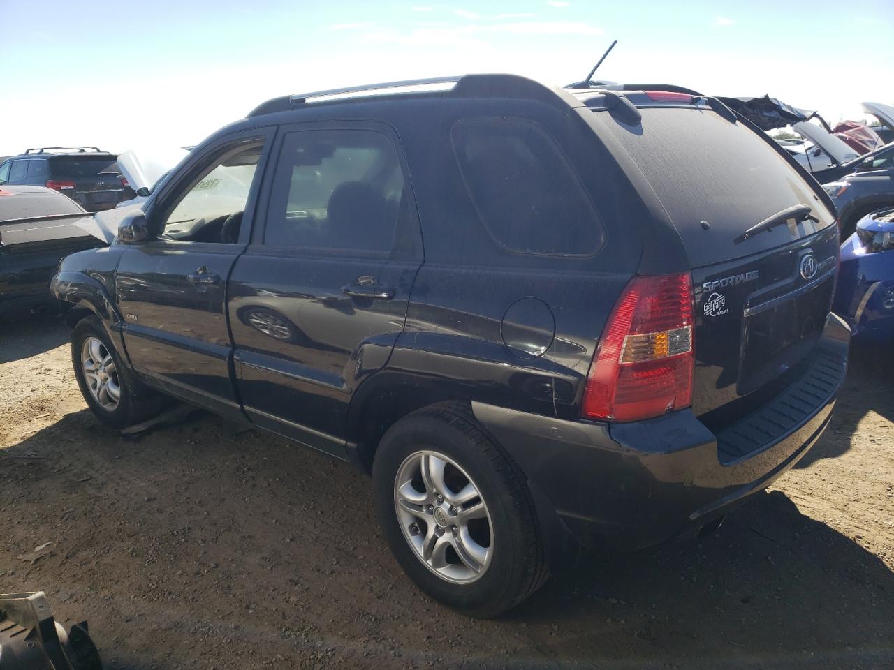 2007 Kia Sportage Ex black null gas KNDJE723377309629 photo #3