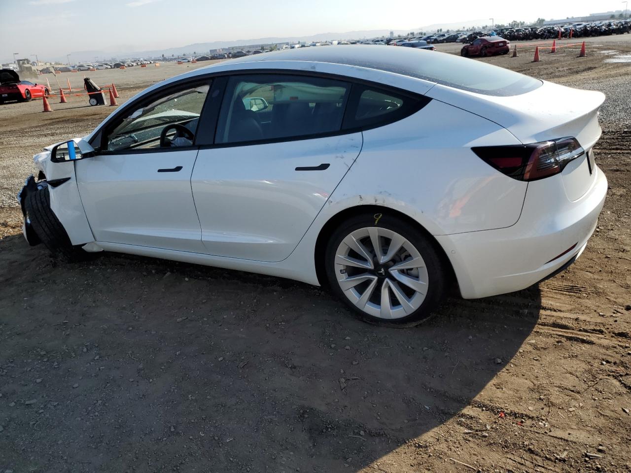 VIN 5YJ3E1EB7NF137119 2022 TESLA MODEL 3 no.2