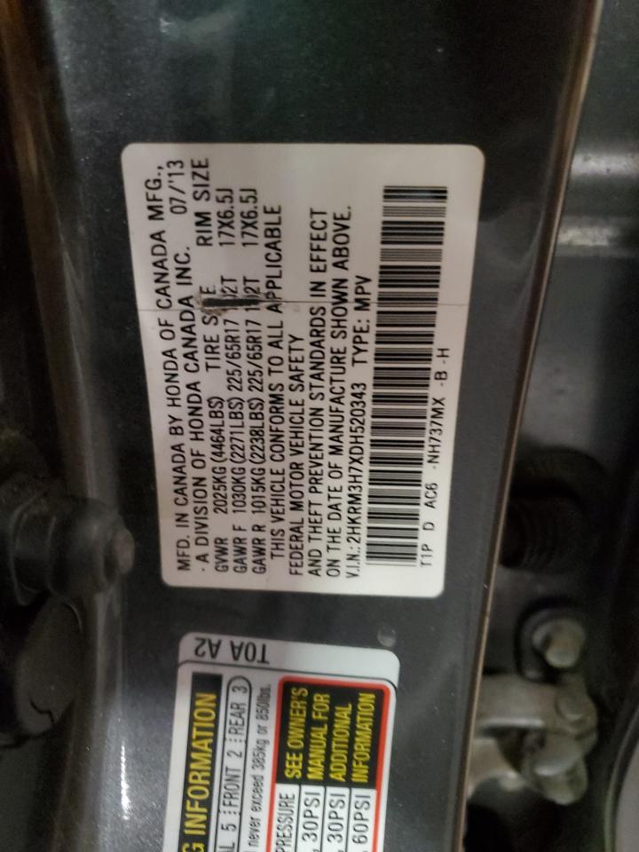 2HKRM3H7XDH520343 2013 Honda Cr-V Exl