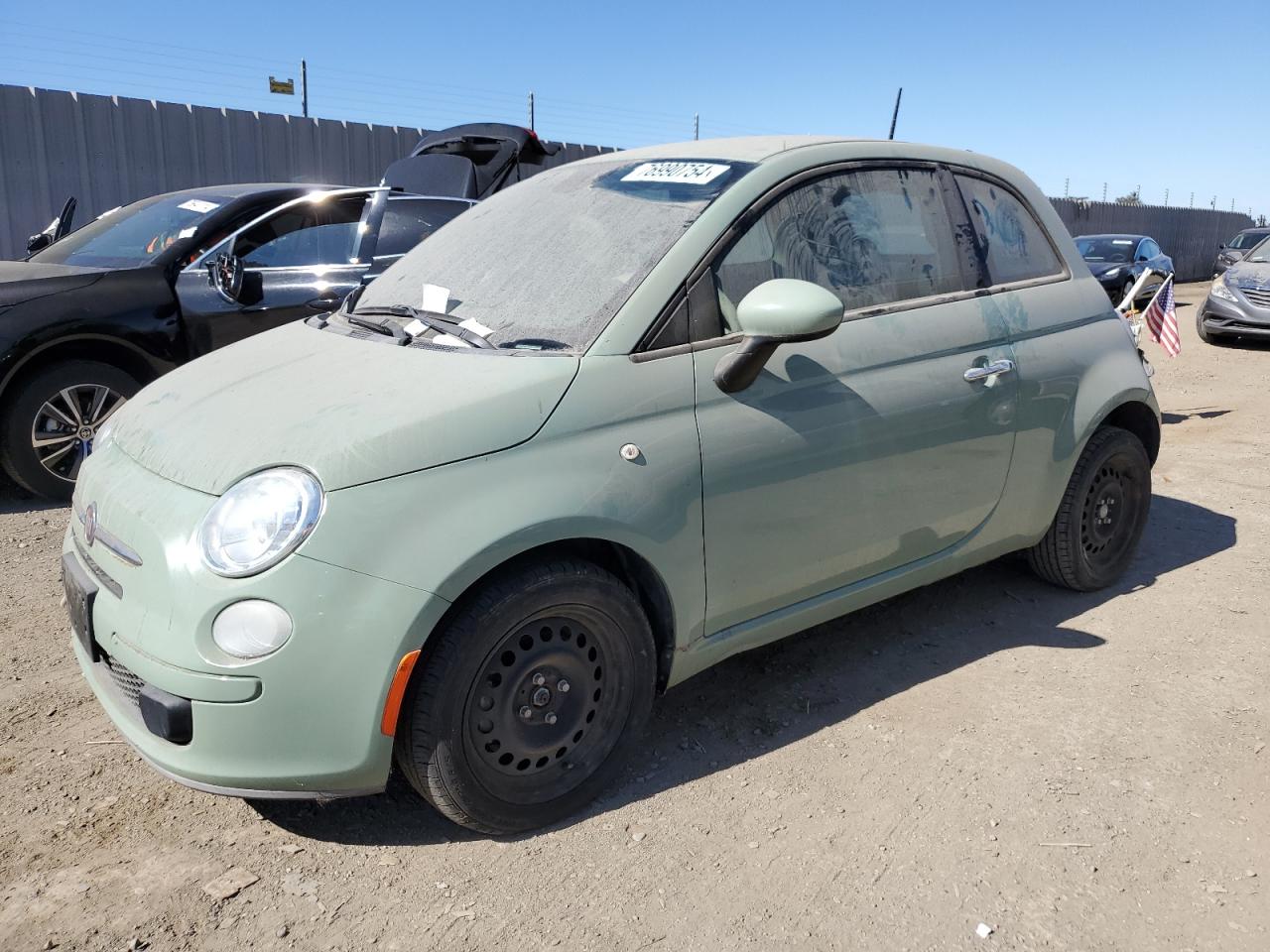 2014 Fiat 500 Pop VIN: 3C3CFFAR0ET191607 Lot: 76990754