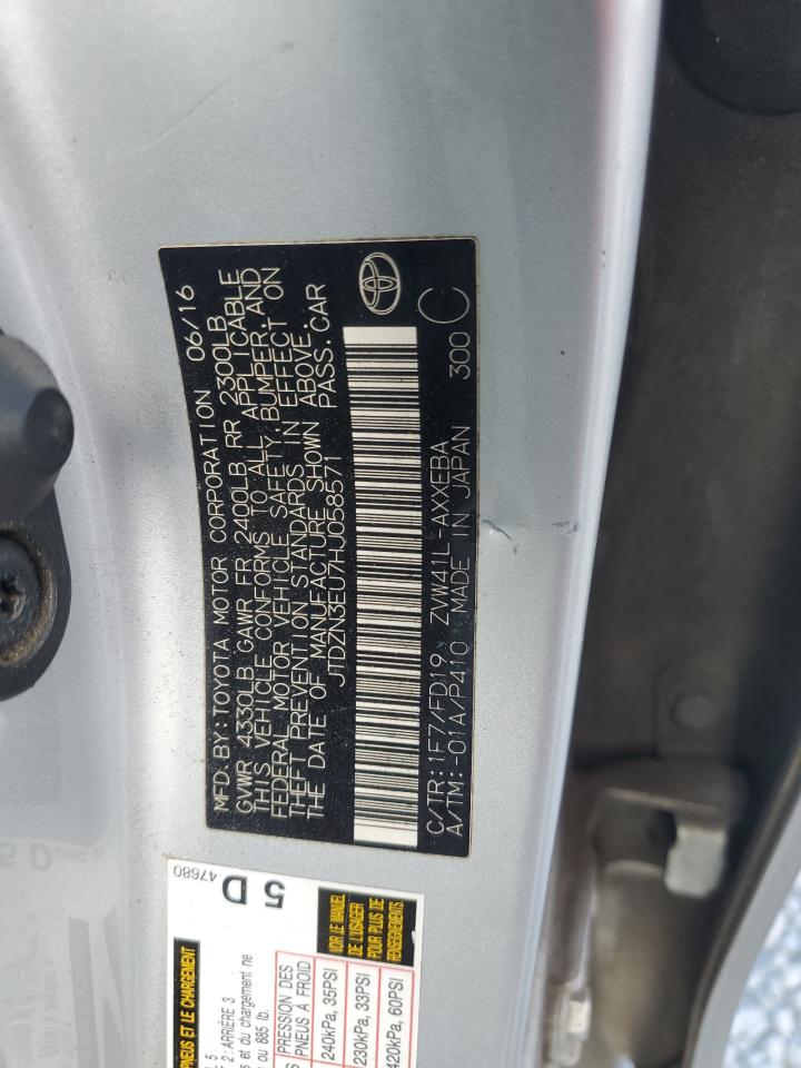 JTDZN3EU7HJ058571 2017 Toyota Prius V