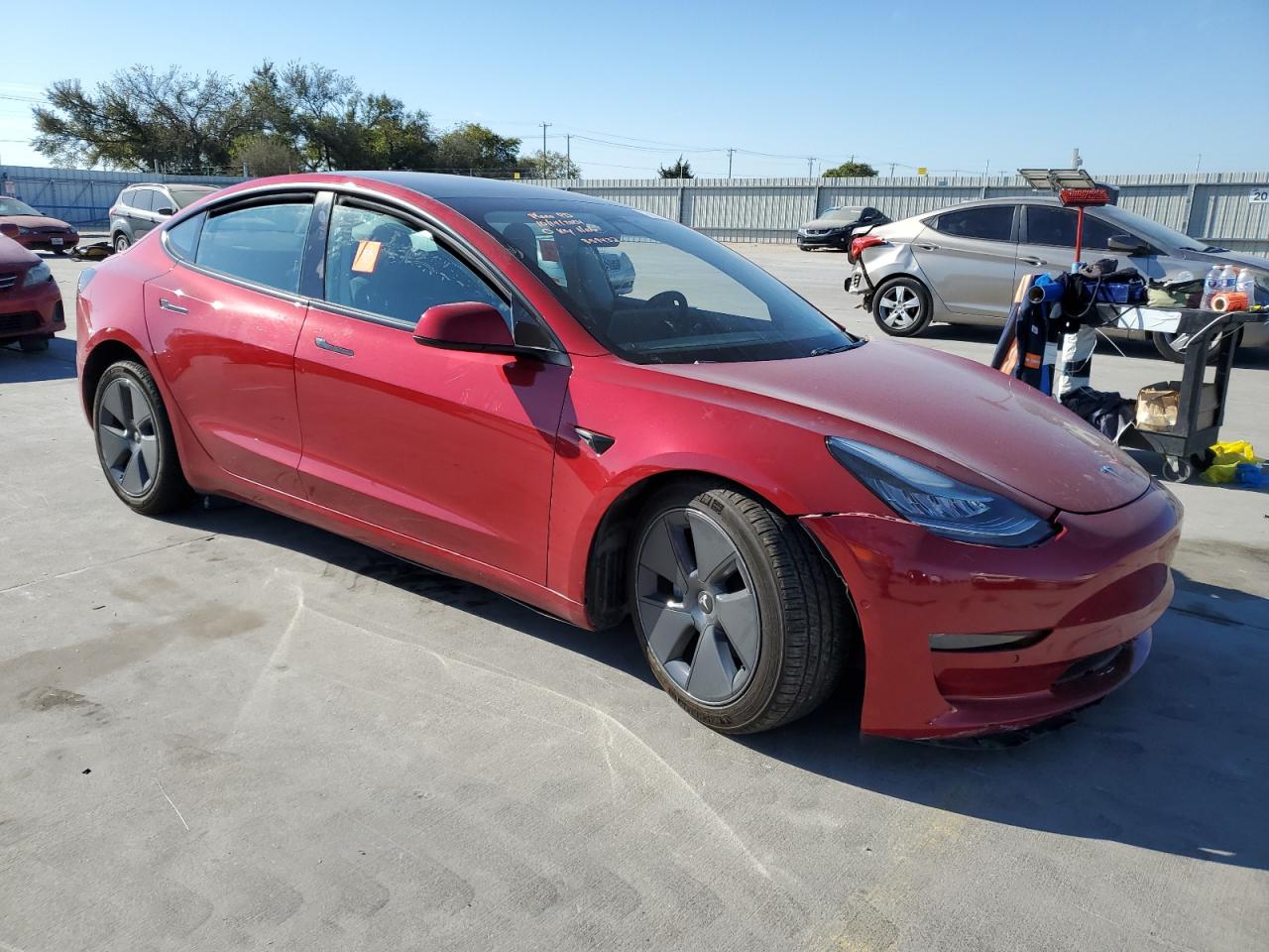 VIN 5YJ3E1EA8MF859432 2021 TESLA MODEL 3 no.4