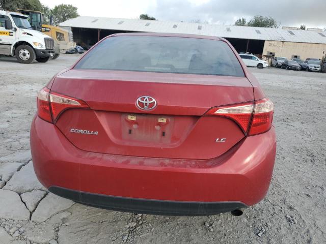  TOYOTA COROLLA 2017 Czerwony