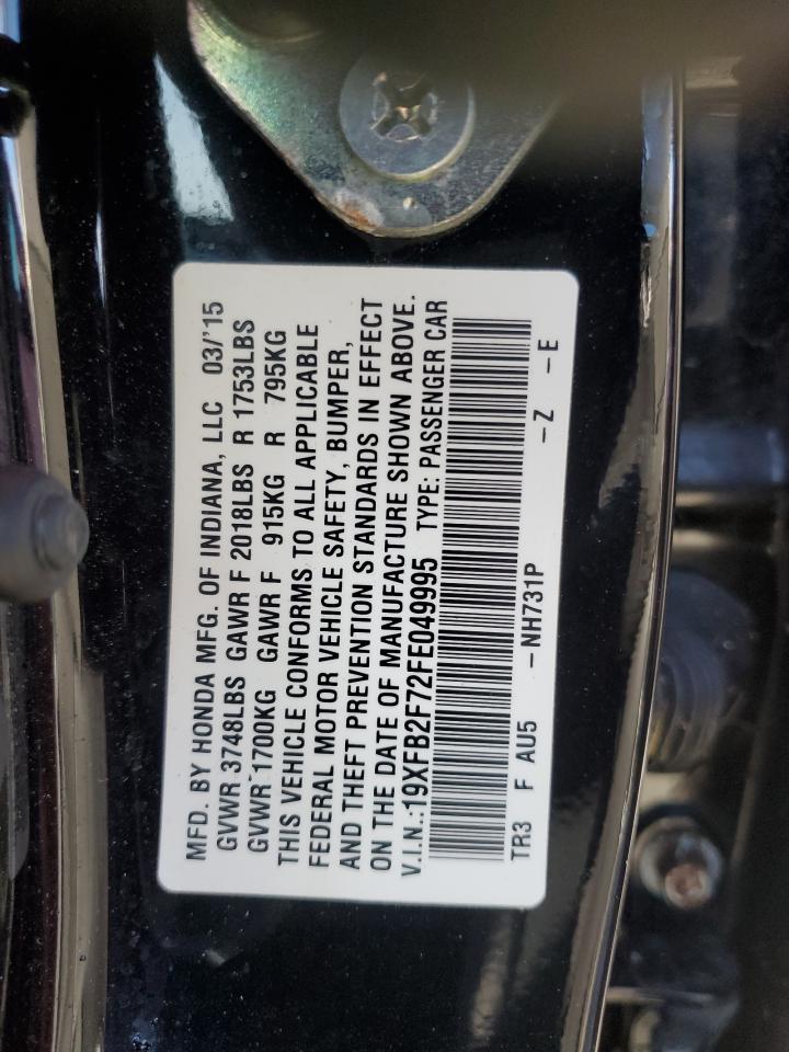 19XFB2F72FE049995 2015 HONDA CIVIC - Image 13