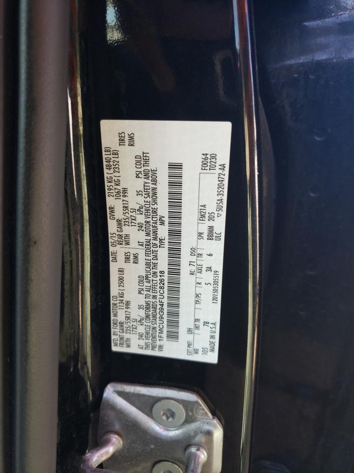 1FMCU9G94FUC82618 2015 Ford Escape Se