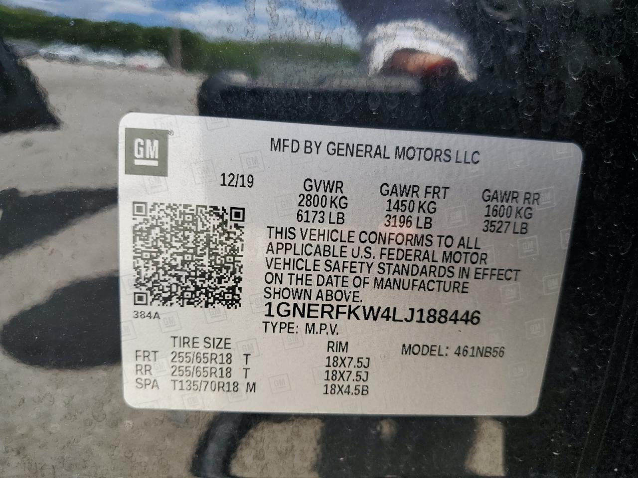 1GNERFKW4LJ188446 2020 Chevrolet Traverse Ls 1GNERFKW4LJ188446 2020 Chevrolet Traverse Ls