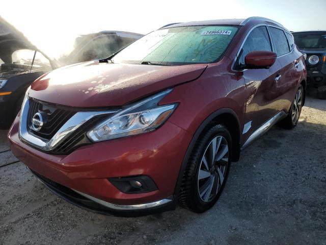  NISSAN MURANO 2018 Красный