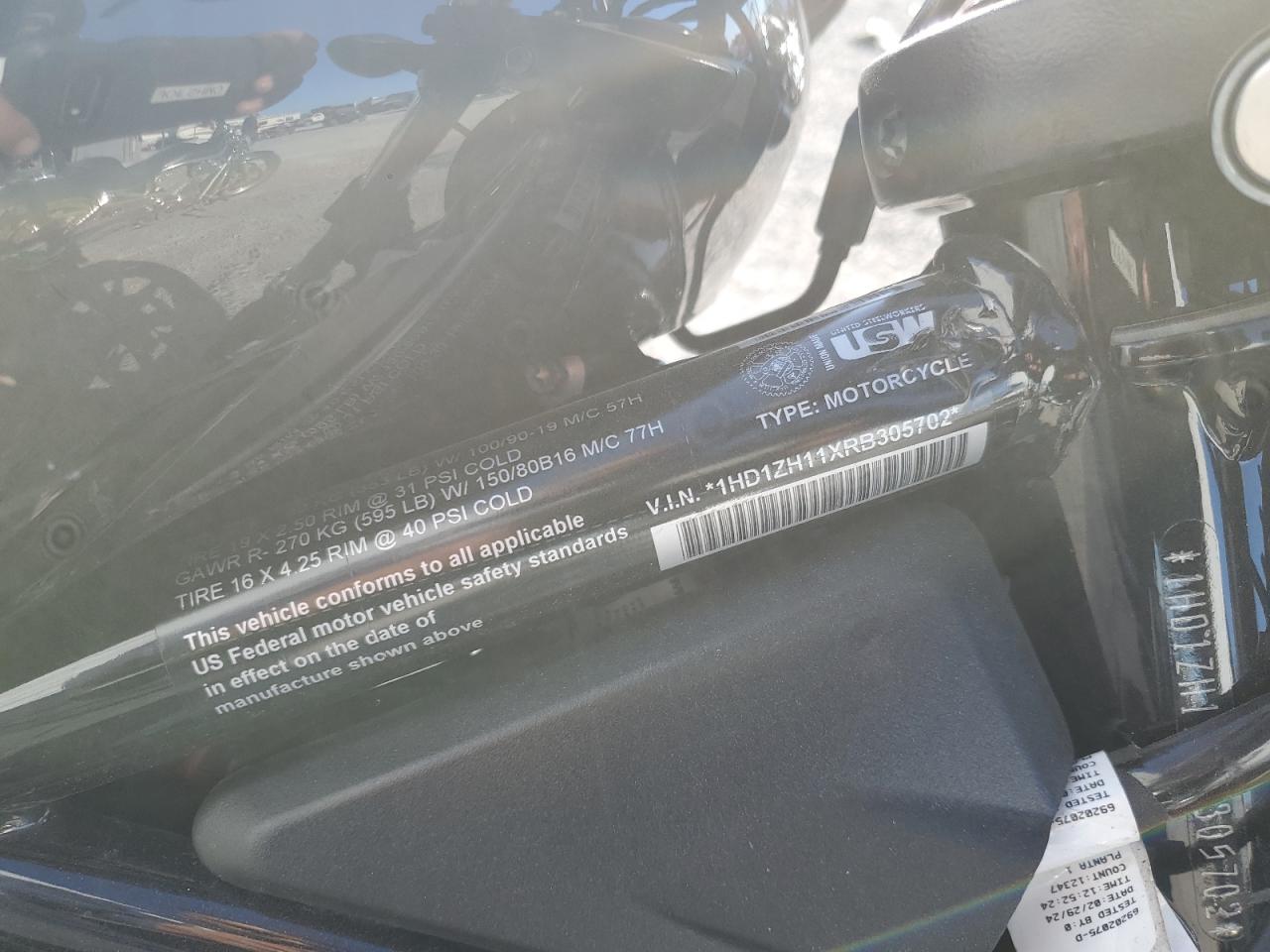 2024 Harley-Davidson Rh975 VIN: 1HD1ZH11XRB305702 Lot: 75678254