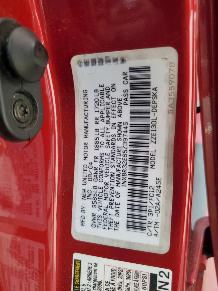 2005 Toyota Corolla Ce VIN: 1NXBR32E85Z397445 Lot: 74127344