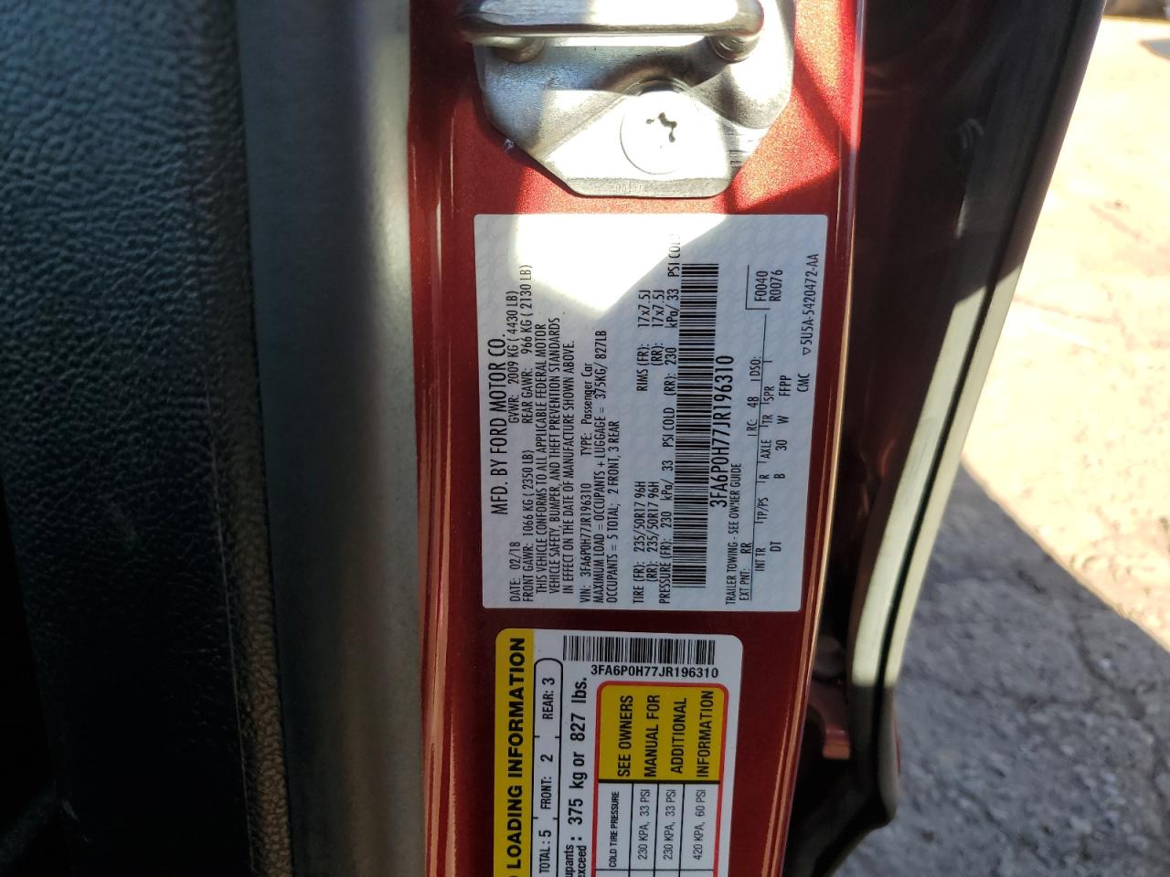 2018 Ford Fusion - Image 12