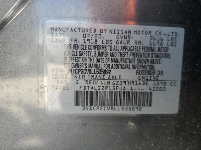 3N1CP5CV8LL535892 Nissan Kicks SV 13