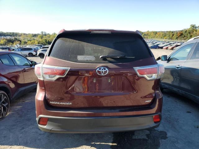  TOYOTA HIGHLANDER 2016 Бургунди