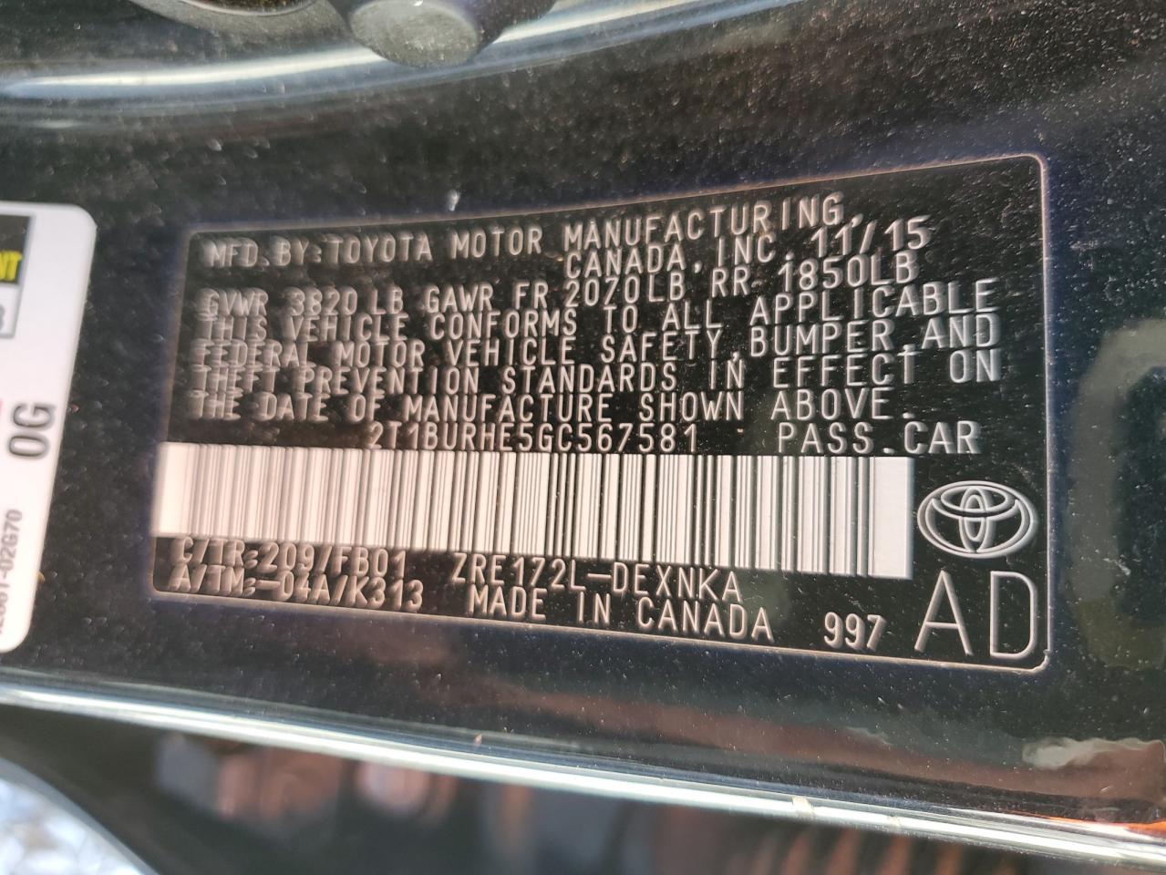 2016 Toyota Corolla - Image 14
