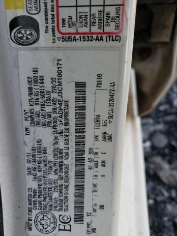 2012 FORD FIESTA SE  
