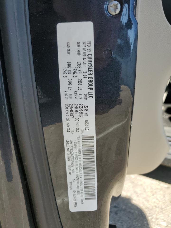 2014 Dodge Grand Caravan Se VIN: 2C4RDGBG5ER327926 Lot: 75588674