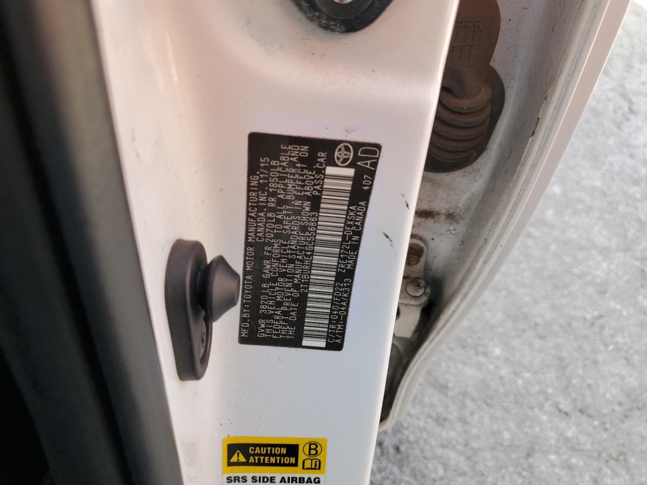 2016 Toyota Corolla L VIN: 2T1BURHE4GC556863 Lot: 77347994