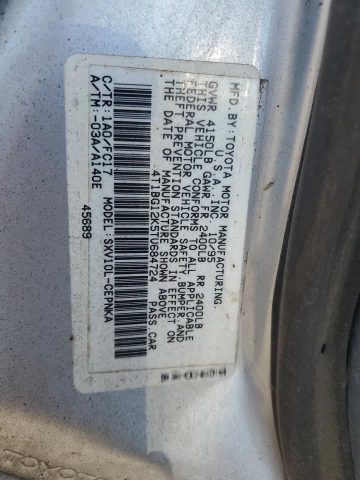 4T1BG12K5TU684724 1996 Toyota Camry Dx