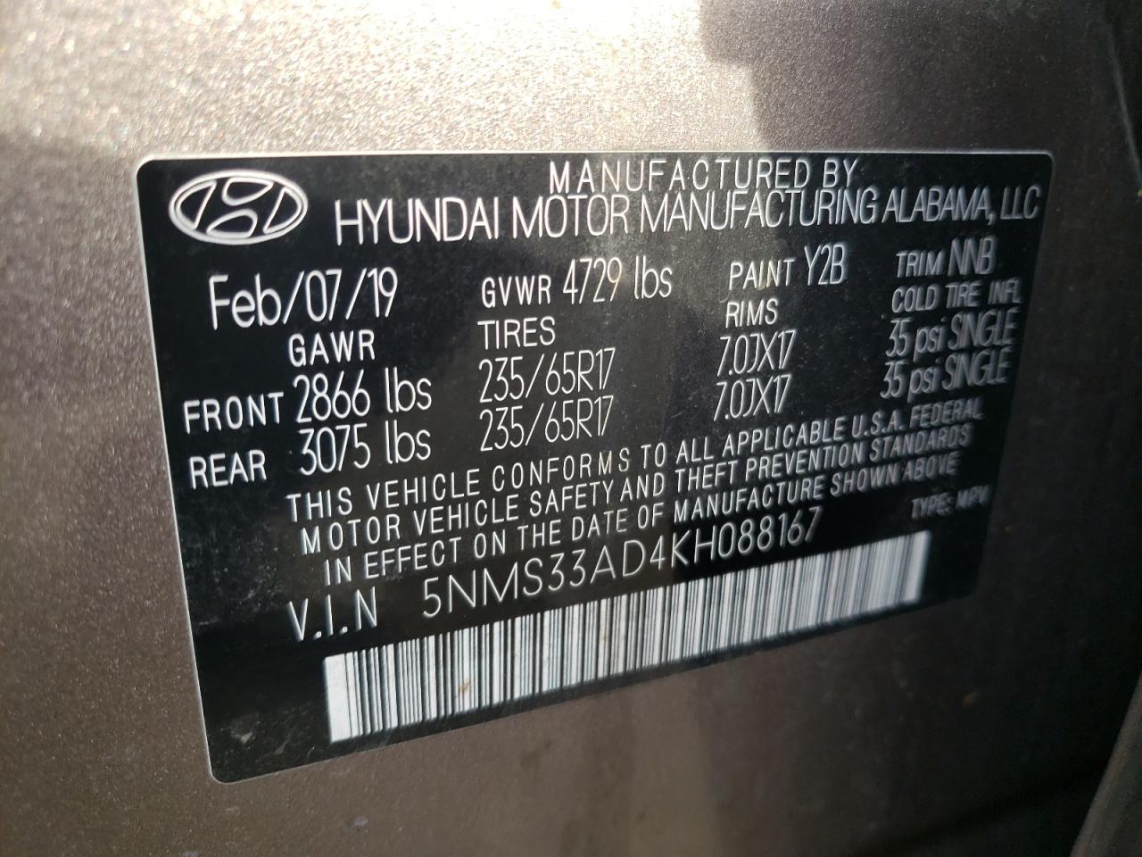 2019 Hyundai Santa Fe - Image 14