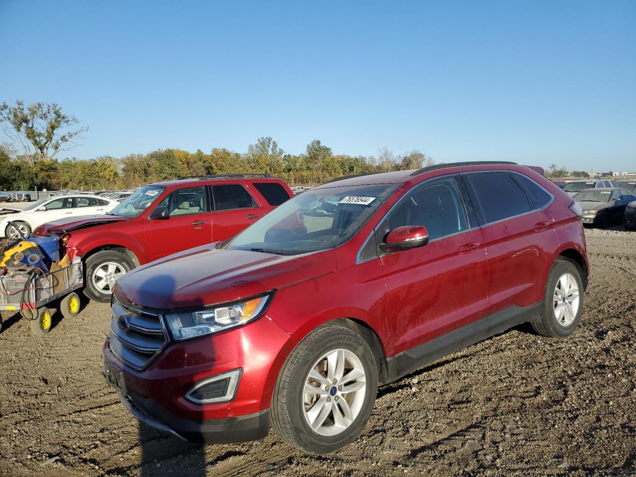 2015 Ford Edge Sel VIN: 2FMTK4J88FBB03656 Lot: 76576544