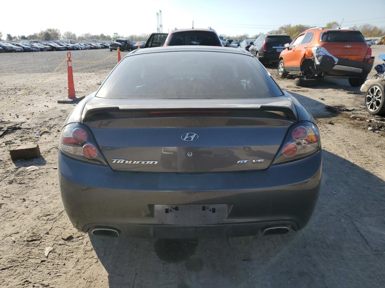 2008 Hyundai Tiburon Gt VIN: KMHHN66F48U283974 Lot: 78378094